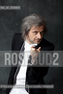 Portrait of Italian comic, writer and actor Alessandro Bergonzoni during Book Festival at Auditorium Parco della Musica, Apr 10 2011.   ©Riccardo Musacchio & Flavio Ianniello/Rosebud2