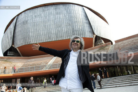 Portrait of Italian comic, writer and actor Alessandro Bergonzoni during Book Festival at Auditorium Parco della Musica, Apr 10 2011.   ©Riccardo Musacchio & Flavio Ianniello/Rosebud2