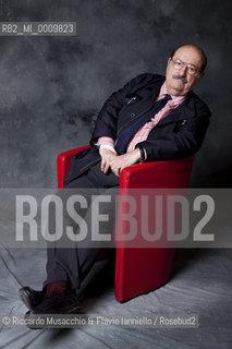 Portrait of Italian semiotician, philosopher and novelist Umberto Eco during Book Festival at Auditorium Parco della Musica, Apr 10 2011.   ©Riccardo Musacchio & Flavio Ianniello/Rosebud2