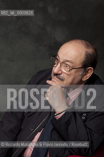 Portrait of Italian semiotician, philosopher and novelist Umberto Eco during Book Festival at Auditorium Parco della Musica, Apr 10 2011.   ©Riccardo Musacchio & Flavio Ianniello/Rosebud2