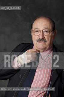 Portrait of Italian semiotician, philosopher and novelist Umberto Eco during Book Festival at Auditorium Parco della Musica, Apr 10 2011.   ©Riccardo Musacchio & Flavio Ianniello/Rosebud2