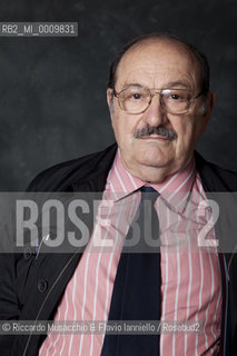 Portrait of Italian semiotician, philosopher and novelist Umberto Eco during Book Festival at Auditorium Parco della Musica, Apr 10 2011.   ©Riccardo Musacchio & Flavio Ianniello/Rosebud2