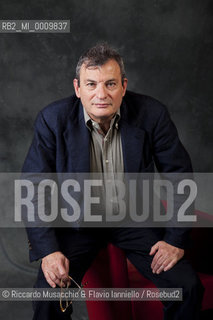 Portrait of Italian writer and journalist Oliviero Beha during Book Festival at Auditorium Parco della Musica, Apr 02 2011.   ©Riccardo Musacchio & Flavio Ianniello/Rosebud2