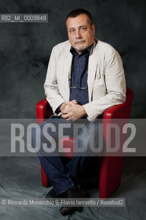 Portrait of Italian writer and screenwriter Massimo Carlotto during Book Festival at Auditorium Parco della Musica, Apr 09 2011.   ©Riccardo Musacchio & Flavio Ianniello/Rosebud2