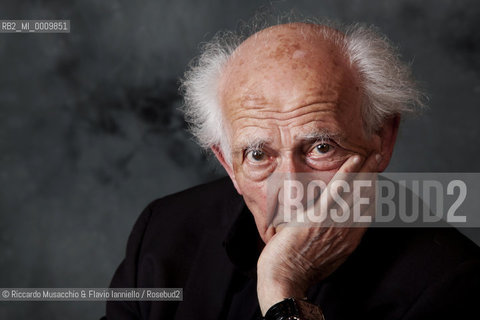 Portrait of Polish sociologist and writer Zygmunt Bauman during Book Festival at Auditorium Parco della Musica, Apr 09 2011.   ©Riccardo Musacchio & Flavio Ianniello/Rosebud2