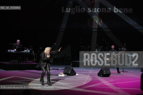 American singer Cindy Lauper in concert at Auditorium Parco della Musica, Rome Jul 11 2011.   ©Riccardo Musacchio & Flavio Ianniello/Rosebud2