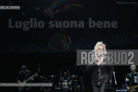 American singer Cindy Lauper in concert at Auditorium Parco della Musica, Rome Jul 11 2011.   ©Riccardo Musacchio & Flavio Ianniello/Rosebud2