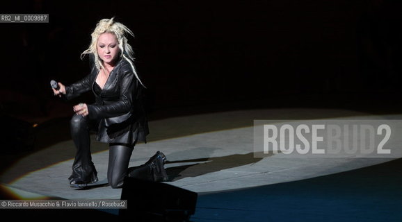 American singer Cindy Lauper in concert at Auditorium Parco della Musica, Rome Jul 11 2011.   ©Riccardo Musacchio & Flavio Ianniello/Rosebud2