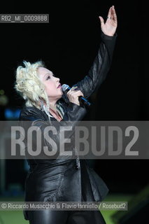 American singer Cindy Lauper in concert at Auditorium Parco della Musica, Rome Jul 11 2011.   ©Riccardo Musacchio & Flavio Ianniello/Rosebud2