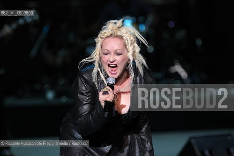 American singer Cindy Lauper in concert at Auditorium Parco della Musica, Rome Jul 11 2011.   ©Riccardo Musacchio & Flavio Ianniello/Rosebud2