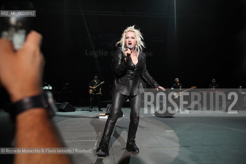 American singer Cindy Lauper in concert at Auditorium Parco della Musica, Rome Jul 11 2011.   ©Riccardo Musacchio & Flavio Ianniello/Rosebud2