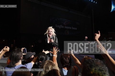 American singer Cindy Lauper in concert at Auditorium Parco della Musica, Rome Jul 11 2011.   ©Riccardo Musacchio & Flavio Ianniello/Rosebud2