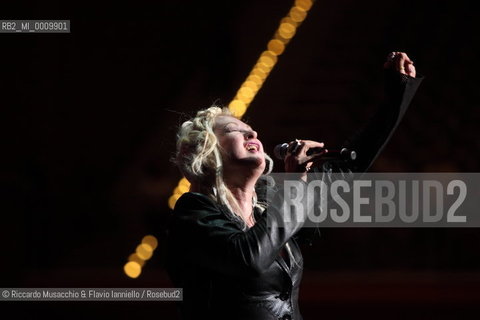 American singer Cindy Lauper in concert at Auditorium Parco della Musica, Rome Jul 11 2011.   ©Riccardo Musacchio & Flavio Ianniello/Rosebud2