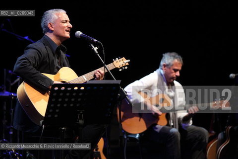 Rome, Auditorium Music Park Nov 23 2011.Bungaro & Michele Ascolese.Acusticanto Tour 2011 .Spegial guestes:.Pilar voice, Paolo Buonvino piano. ©Riccardo Musacchio & Flavio Ianniello/Rosebud2
