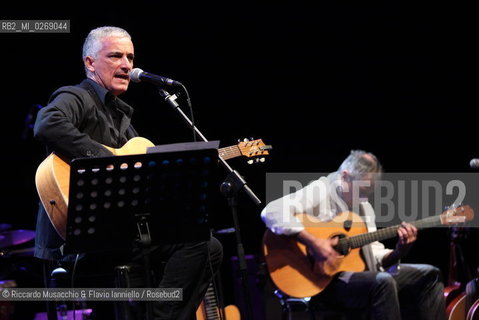 Rome, Auditorium Music Park Nov 23 2011.Bungaro & Michele Ascolese.Acusticanto Tour 2011 .Spegial guestes:.Pilar voice, Paolo Buonvino piano. ©Riccardo Musacchio & Flavio Ianniello/Rosebud2