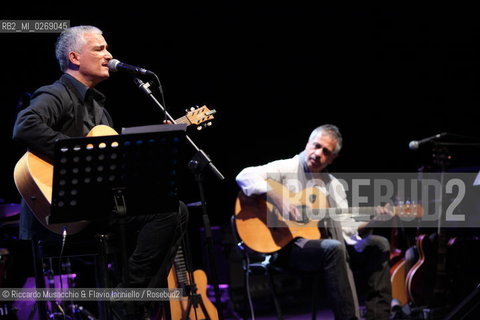 Rome, Auditorium Music Park Nov 23 2011.Bungaro & Michele Ascolese.Acusticanto Tour 2011 .Spegial guestes:.Pilar voice, Paolo Buonvino piano. ©Riccardo Musacchio & Flavio Ianniello/Rosebud2