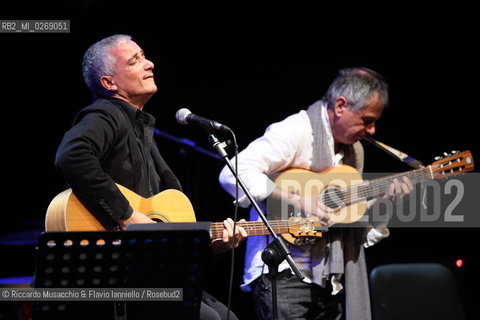Rome, Auditorium Music Park Nov 23 2011.Bungaro & Michele Ascolese.Acusticanto Tour 2011 .Spegial guestes:.Pilar voice, Paolo Buonvino piano. ©Riccardo Musacchio & Flavio Ianniello/Rosebud2