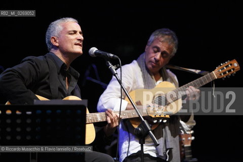 Rome, Auditorium Music Park Nov 23 2011.Bungaro & Michele Ascolese.Acusticanto Tour 2011 .Spegial guestes:.Pilar voice, Paolo Buonvino piano. ©Riccardo Musacchio & Flavio Ianniello/Rosebud2