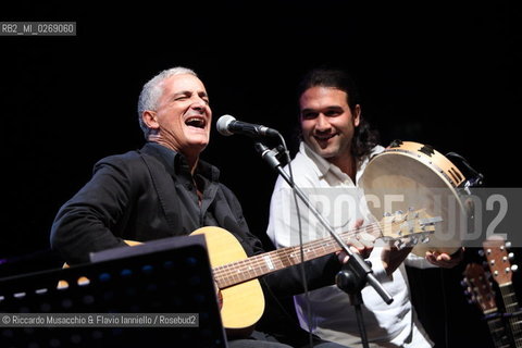 Rome, Auditorium Music Park Nov 23 2011.Bungaro & Michele Ascolese.Acusticanto Tour 2011 .Spegial guestes:.Pilar voice, Paolo Buonvino piano. ©Riccardo Musacchio & Flavio Ianniello/Rosebud2