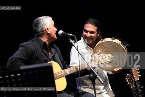 Rome, Auditorium Music Park Nov 23 2011.Bungaro & Michele Ascolese.Acusticanto Tour 2011 .Spegial guestes:.Pilar voice, Paolo Buonvino piano. ©Riccardo Musacchio & Flavio Ianniello/Rosebud2