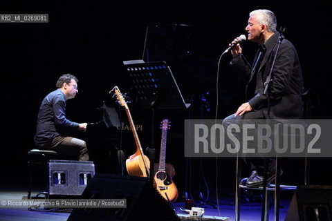 Rome, Auditorium Music Park Nov 23 2011.Bungaro & Michele Ascolese.Acusticanto Tour 2011 .Spegial guestes:.Pilar voice, Paolo Buonvino piano. ©Riccardo Musacchio & Flavio Ianniello/Rosebud2