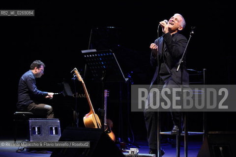 Rome, Auditorium Music Park Nov 23 2011.Bungaro & Michele Ascolese.Acusticanto Tour 2011 .Spegial guestes:.Pilar voice, Paolo Buonvino piano. ©Riccardo Musacchio & Flavio Ianniello/Rosebud2