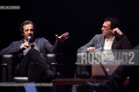 Rome, Auditorium Music Park Feb 08 2010.Incontri dautore .Gabriele Muccino e Paolo Buonvino .Cinema e Musica . ©Riccardo Musacchio & Flavio Ianniello/Rosebud2