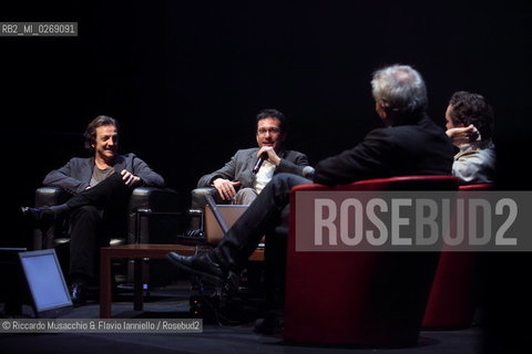 Rome, Auditorium Music Park Feb 08 2010.Incontri dautore .Gabriele Muccino e Paolo Buonvino .Cinema e Musica . ©Riccardo Musacchio & Flavio Ianniello/Rosebud2