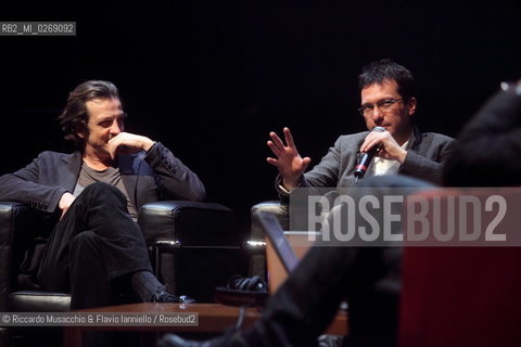 Rome, Auditorium Music Park Feb 08 2010.Incontri dautore .Gabriele Muccino e Paolo Buonvino .Cinema e Musica . ©Riccardo Musacchio & Flavio Ianniello/Rosebud2