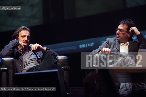 Rome, Auditorium Music Park Feb 08 2010.Incontri dautore .Gabriele Muccino e Paolo Buonvino .Cinema e Musica . ©Riccardo Musacchio & Flavio Ianniello/Rosebud2