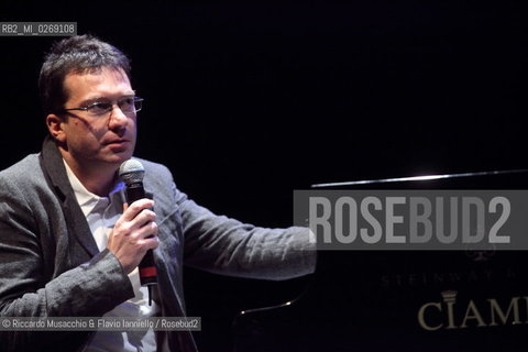 Rome, Auditorium Music Park Feb 08 2010.Incontri dautore .Gabriele Muccino e Paolo Buonvino .Cinema e Musica . ©Riccardo Musacchio & Flavio Ianniello/Rosebud2