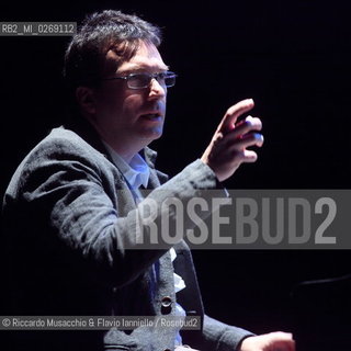 Rome, Auditorium Music Park Feb 08 2010.Incontri dautore .Gabriele Muccino e Paolo Buonvino .Cinema e Musica . ©Riccardo Musacchio & Flavio Ianniello/Rosebud2