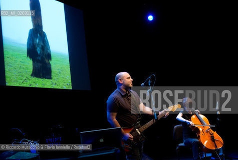 Rome, Auditorium Music Park Oct 17 2012.Teho Teardo guitar and electronic .Martina Bertoni cello .pictures Charles Freger. ©Riccardo Musacchio & Flavio Ianniello/Rosebud2