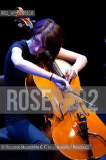 Rome, Auditorium Music Park Oct 17 2012.Teho Teardo guitar and electronic .Martina Bertoni cello .pictures Charles Freger. ©Riccardo Musacchio & Flavio Ianniello/Rosebud2