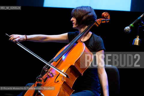 Rome, Auditorium Music Park Oct 17 2012.Teho Teardo guitar and electronic .Martina Bertoni cello .pictures Charles Freger. ©Riccardo Musacchio & Flavio Ianniello/Rosebud2