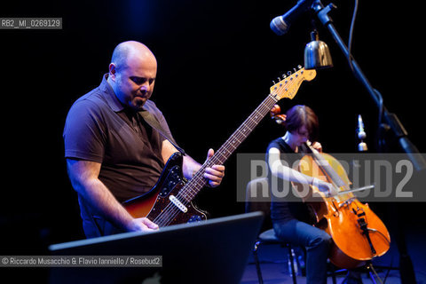 Rome, Auditorium Music Park Oct 17 2012.Teho Teardo guitar and electronic .Martina Bertoni cello .pictures Charles Freger. ©Riccardo Musacchio & Flavio Ianniello/Rosebud2