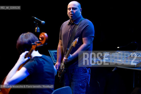 Rome, Auditorium Music Park Oct 17 2012.Teho Teardo guitar and electronic .Martina Bertoni cello .pictures Charles Freger. ©Riccardo Musacchio & Flavio Ianniello/Rosebud2