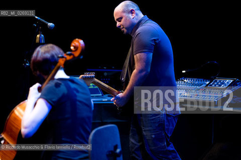 Rome, Auditorium Music Park Oct 17 2012.Teho Teardo guitar and electronic .Martina Bertoni cello .pictures Charles Freger. ©Riccardo Musacchio & Flavio Ianniello/Rosebud2