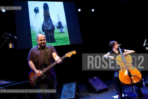 Rome, Auditorium Music Park Oct 17 2012.Teho Teardo guitar and electronic .Martina Bertoni cello .pictures Charles Freger. ©Riccardo Musacchio & Flavio Ianniello/Rosebud2