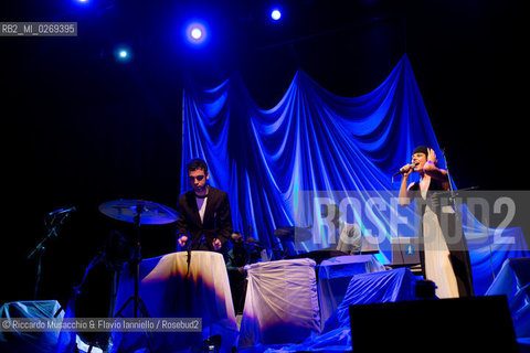 Rome, Auditorium Music Park  Jan 30 2013.Meg & Colapesce .Bipolare Tour 2013 . ©Riccardo Musacchio & Flavio Ianniello/Rosebud2