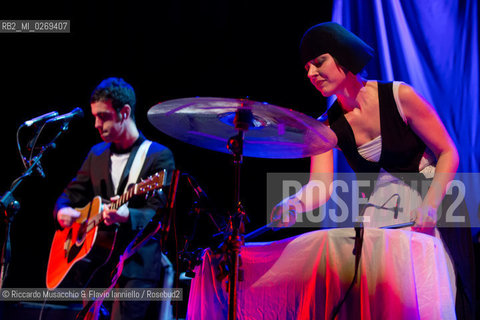 Rome, Auditorium Music Park  Jan 30 2013.Meg & Colapesce .Bipolare Tour 2013 . ©Riccardo Musacchio & Flavio Ianniello/Rosebud2
