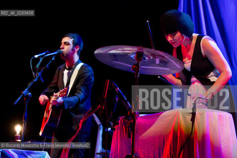 Rome, Auditorium Music Park  Jan 30 2013.Meg & Colapesce .Bipolare Tour 2013 . ©Riccardo Musacchio & Flavio Ianniello/Rosebud2