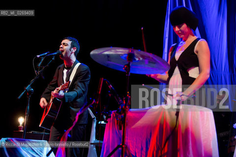 Rome, Auditorium Music Park  Jan 30 2013.Meg & Colapesce .Bipolare Tour 2013 . ©Riccardo Musacchio & Flavio Ianniello/Rosebud2