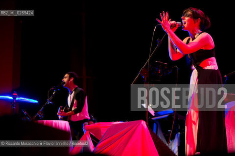Rome, Auditorium Music Park  Jan 30 2013.Meg & Colapesce .Bipolare Tour 2013 . ©Riccardo Musacchio & Flavio Ianniello/Rosebud2