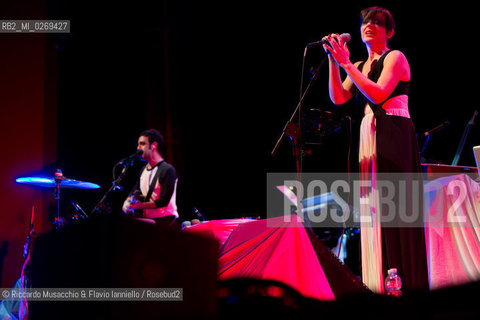 Rome, Auditorium Music Park  Jan 30 2013.Meg & Colapesce .Bipolare Tour 2013 . ©Riccardo Musacchio & Flavio Ianniello/Rosebud2