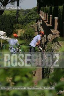 Castel Gandolfo (Roma) Maggio 2005: .Giardini Vaticani, Fattoria e Palazzo Papale..Ph Riccardo Musacchio e Flavio Ianniello.
 ©Riccardo Musacchio & Flavio Ianniello/Rosebud2