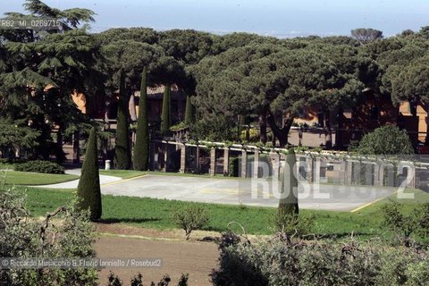 Castel Gandolfo 20 / 05 / 2005.nella foto: la pista per lelicottero.Ph Riccardo Musacchio & Flavio Ianniello
 ©Riccardo Musacchio & Flavio Ianniello/Rosebud2