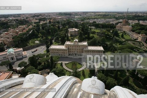 Città del Vaticano,  May 2005.Nella foto: veduta dei giardini da sopra la Basilica. ©Riccardo Musacchio & Flavio Ianniello/Rosebud2