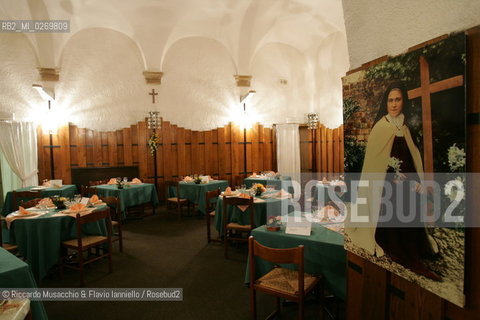 Roma, città del turismo religioso..Nella foto: il ristorante francese Leau Vive.Ph Riccardo Musacchio e Flavio Ianniello.
 ©Riccardo Musacchio & Flavio Ianniello/Rosebud2