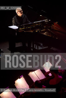 Rome, Auditorium Music Park Feb 13 2013.The italian pianist Ludovico Einaudi in concert..Tour for the new album In a Time Lapse.  ©Riccardo Musacchio & Flavio Ianniello/Rosebud2